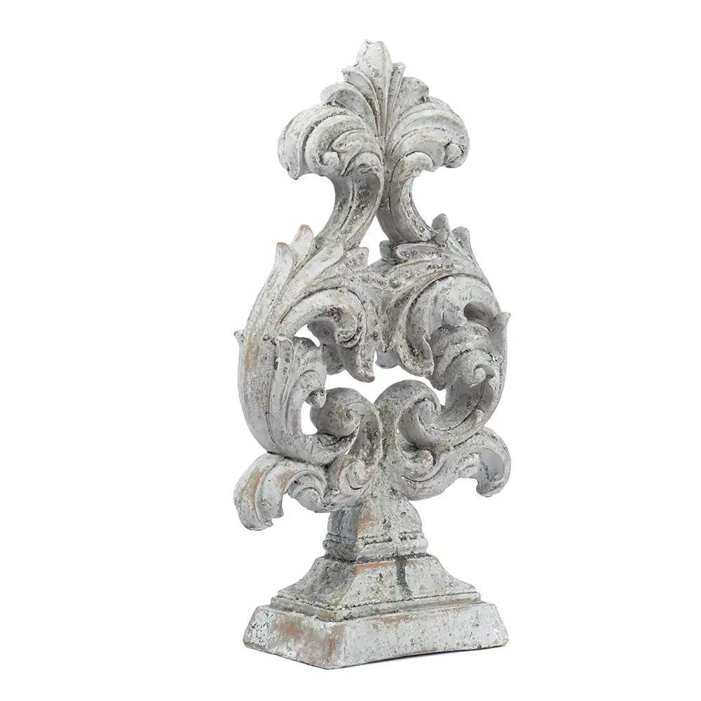 Acanthus Crest Cast Cement Finial