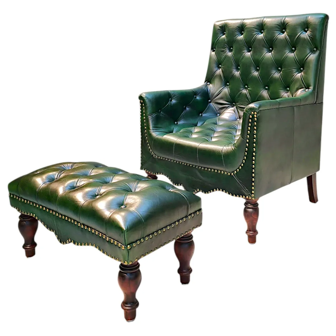 The Kensington Club Armchair & Ottoman