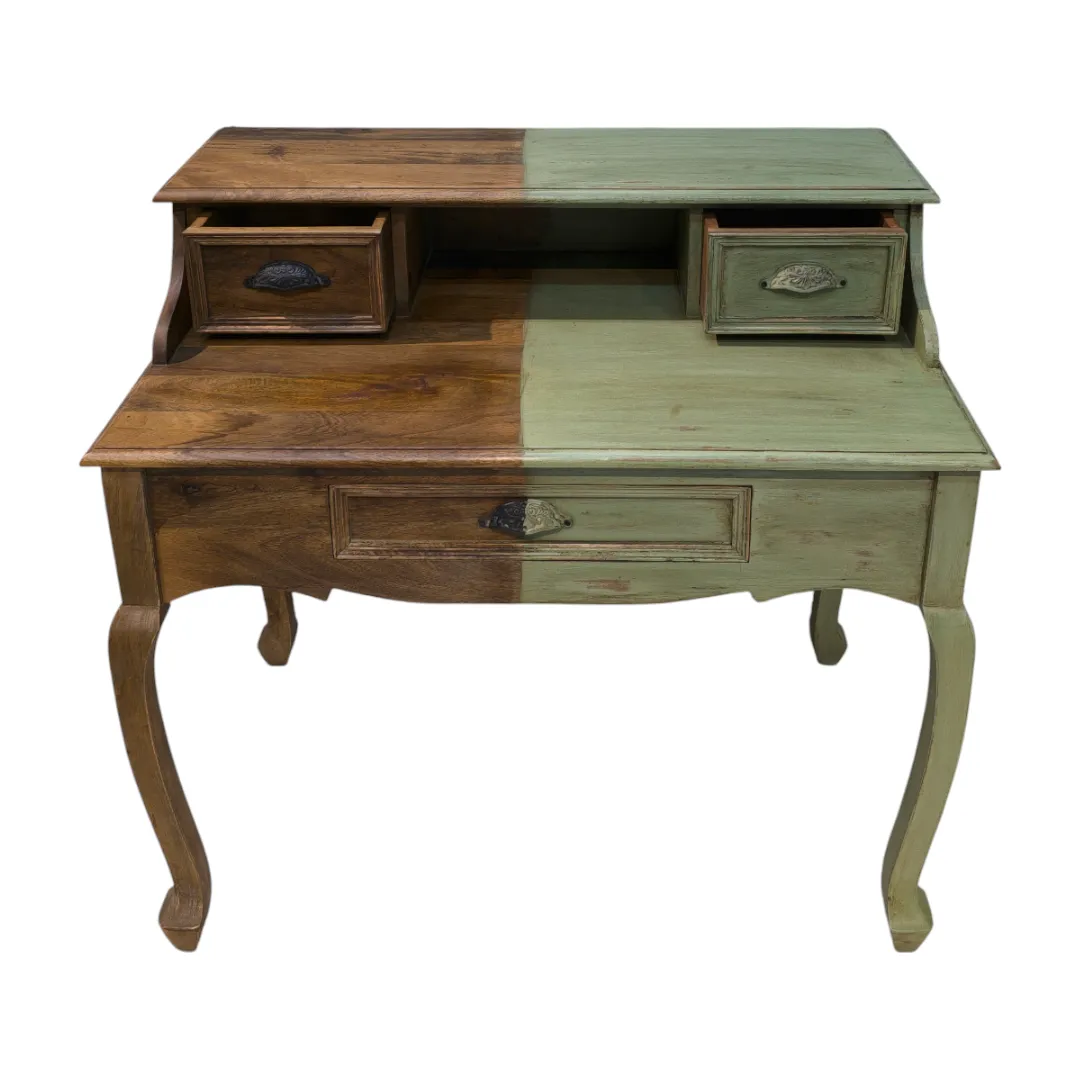 Sage & Wood Two-Tone Secretary Desk
