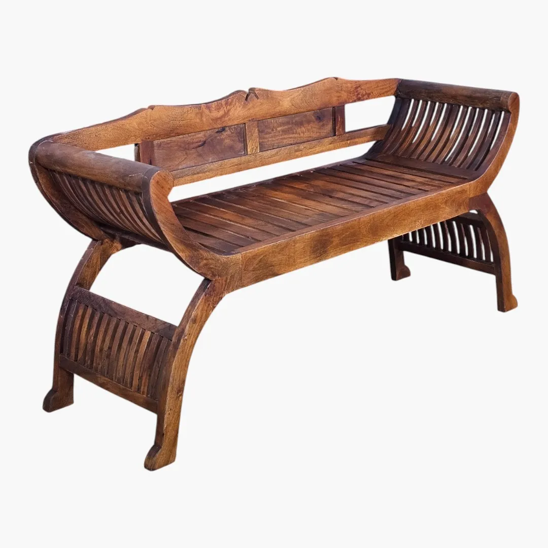 Architectural Curule-Style Bench