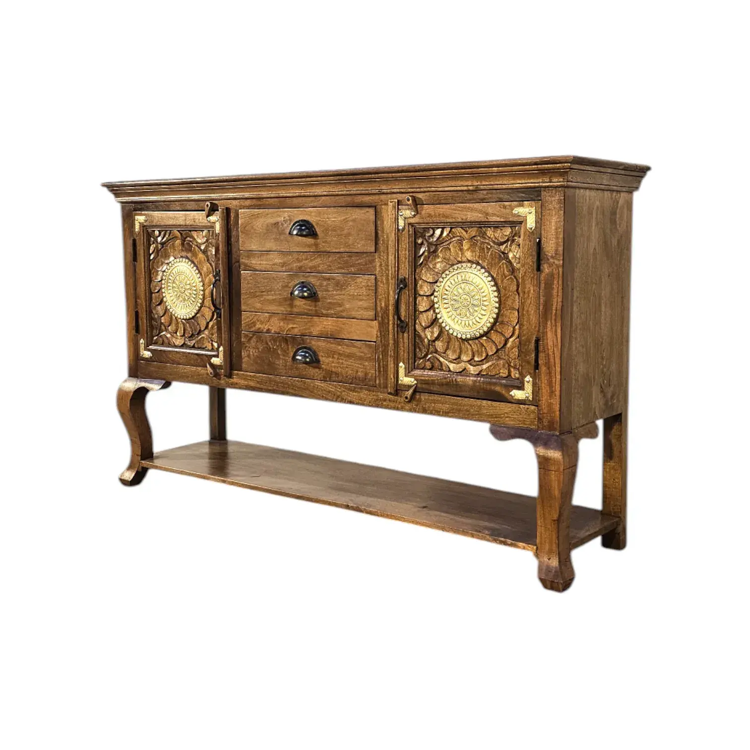 LUMINAIRE DORÉ: Artisanal Antiquity Console