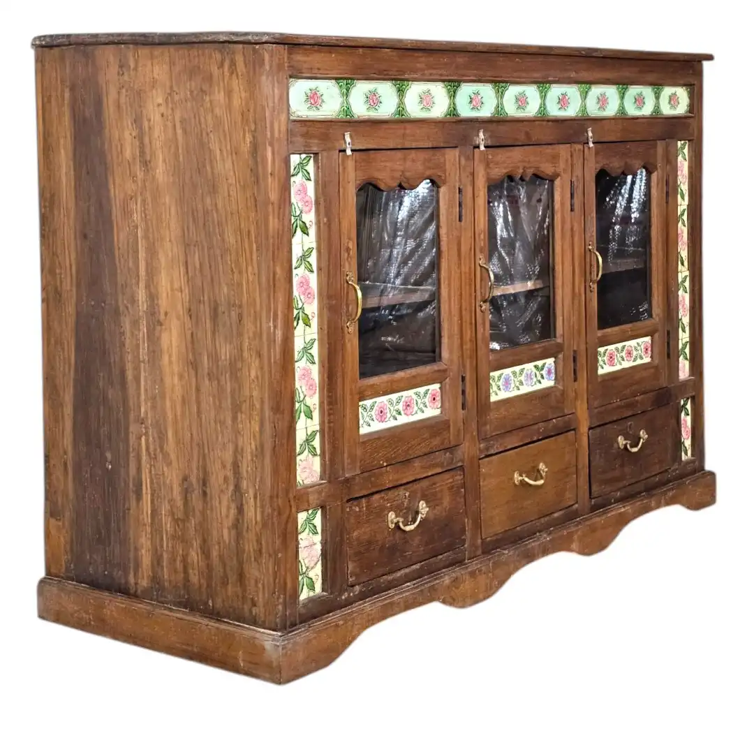Levant Provincial Solid Wood & Tile Sideboard