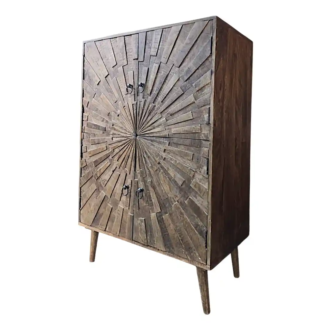 The Thar Sunburst Accent Cabinet