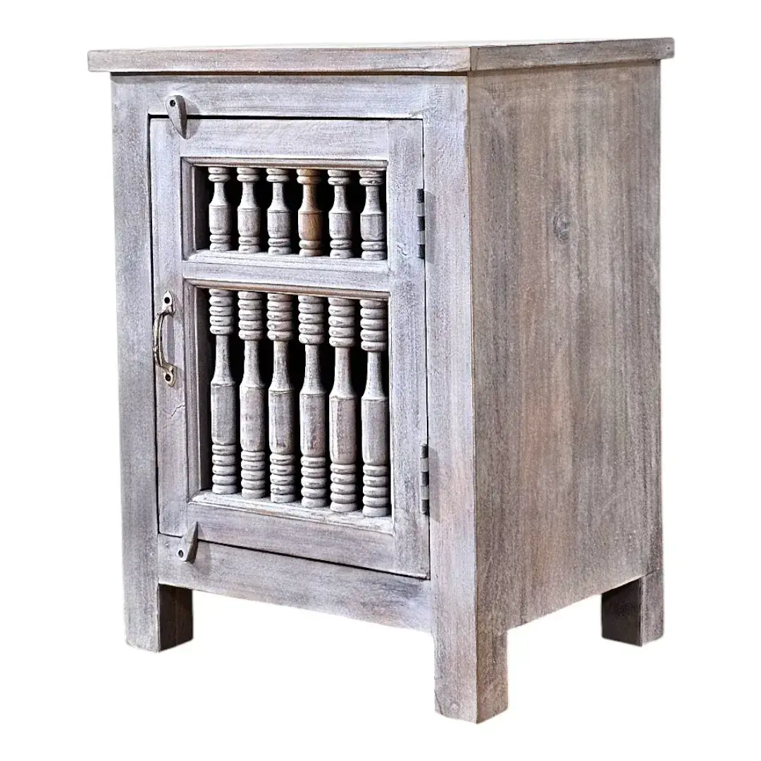 The Driftwood Spindle Nightstand