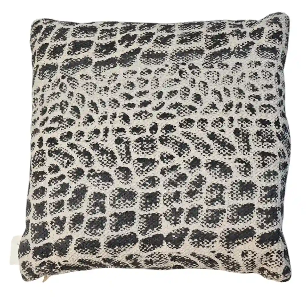 The "Sobek Scale" Artisan Hand-Pressed Cushion
