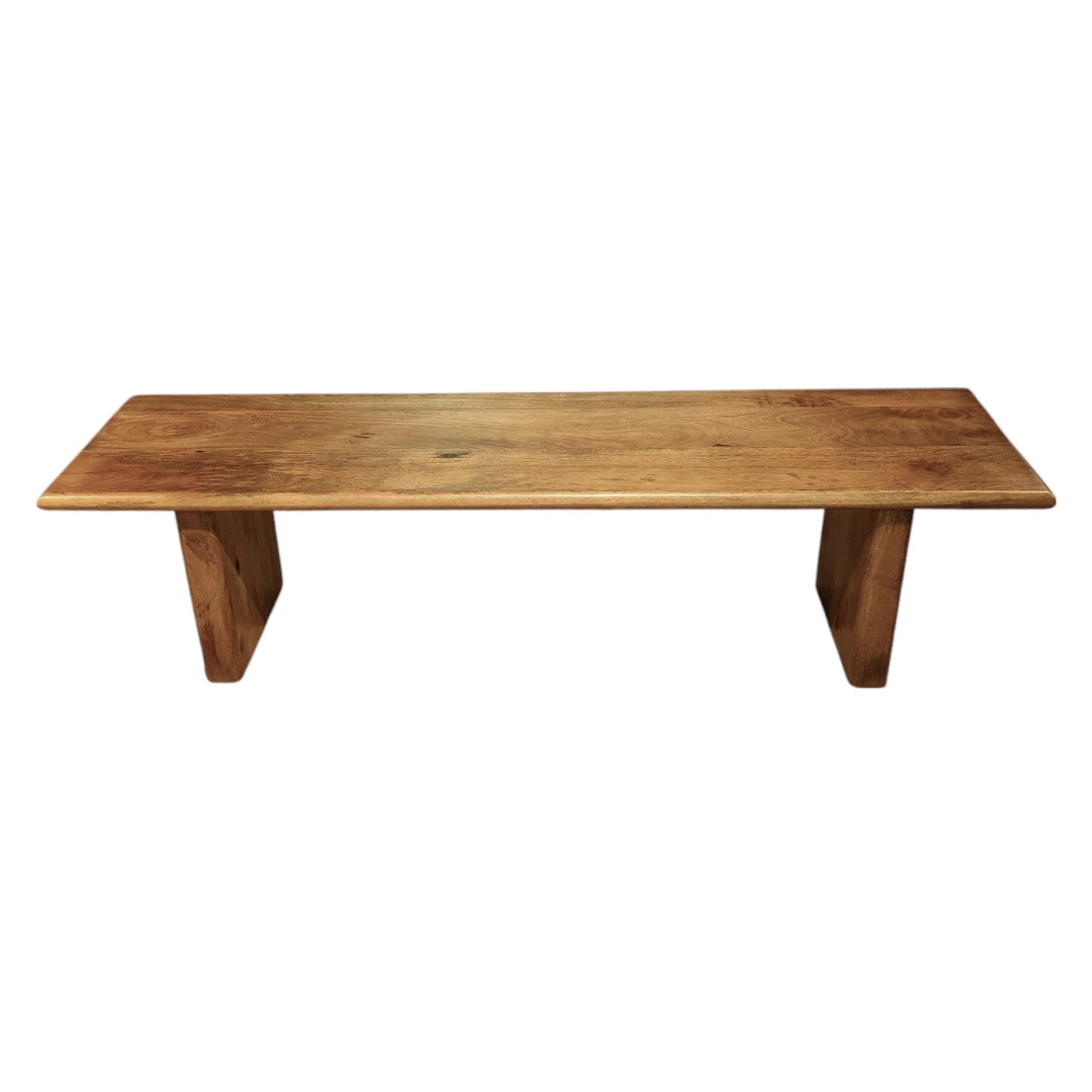 Serene Solid Mango Wood Bench
