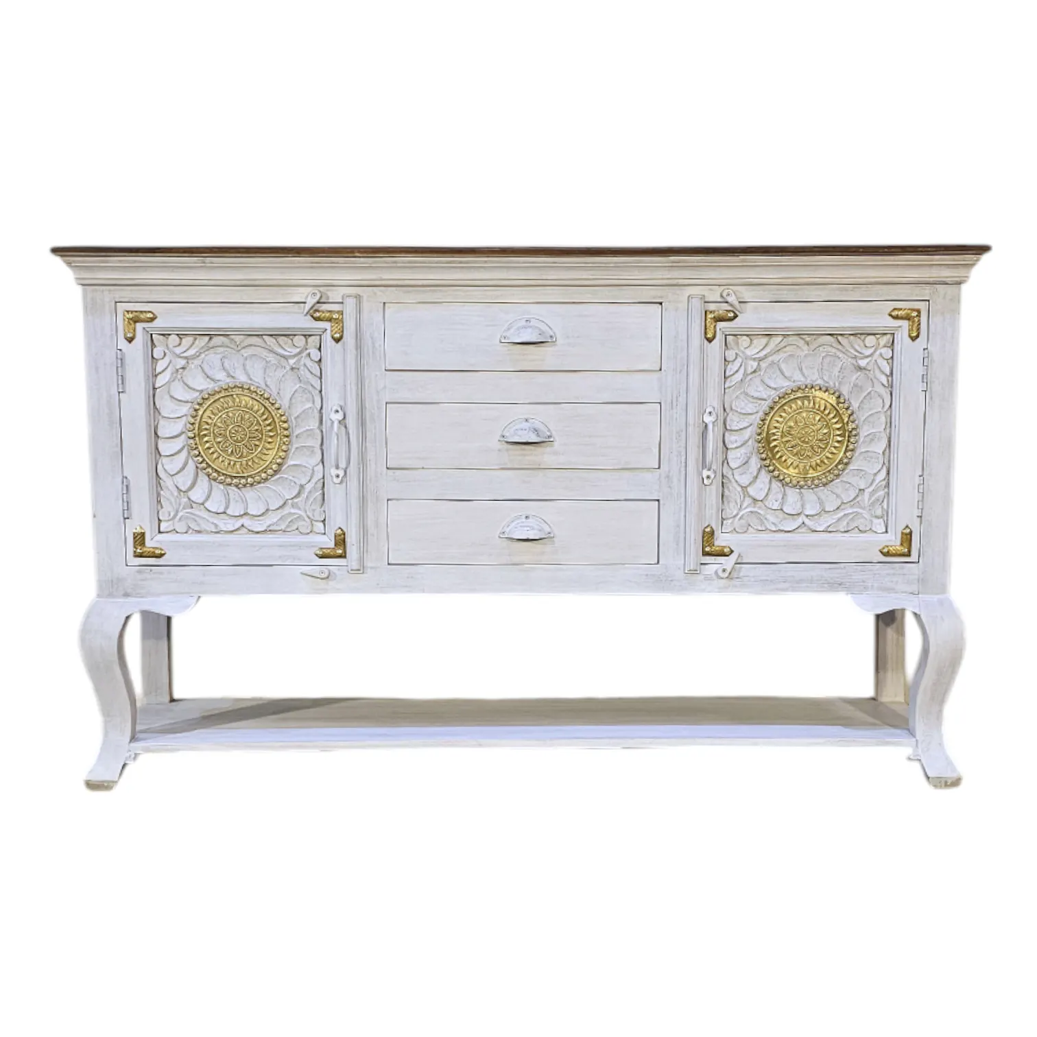 LUMINAIRE DORÉ: Artisanal Antiquity Console