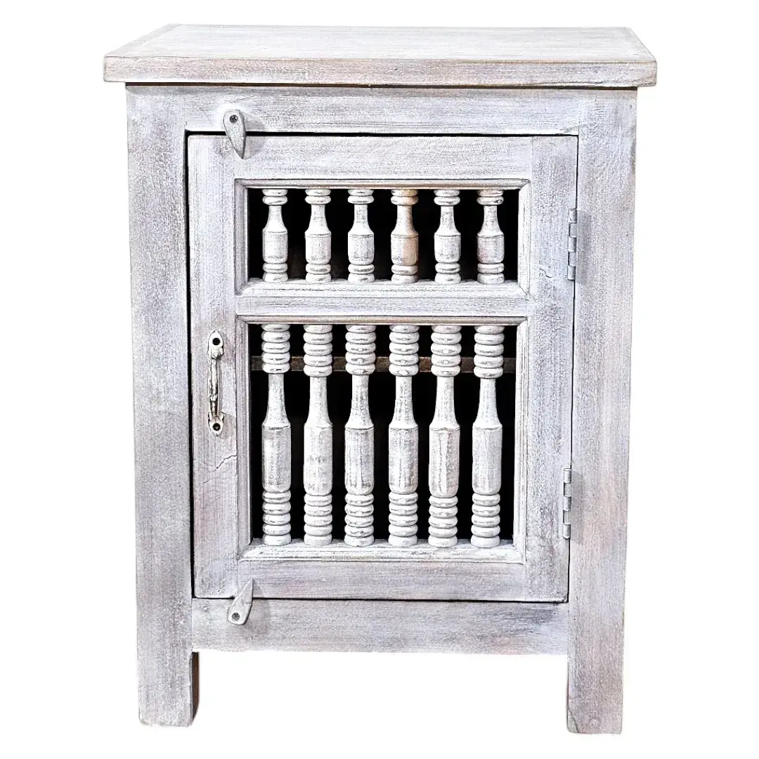 The Driftwood Spindle Nightstand