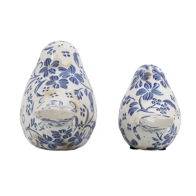 Aiden Botanical Ceramic Bird Set of 2