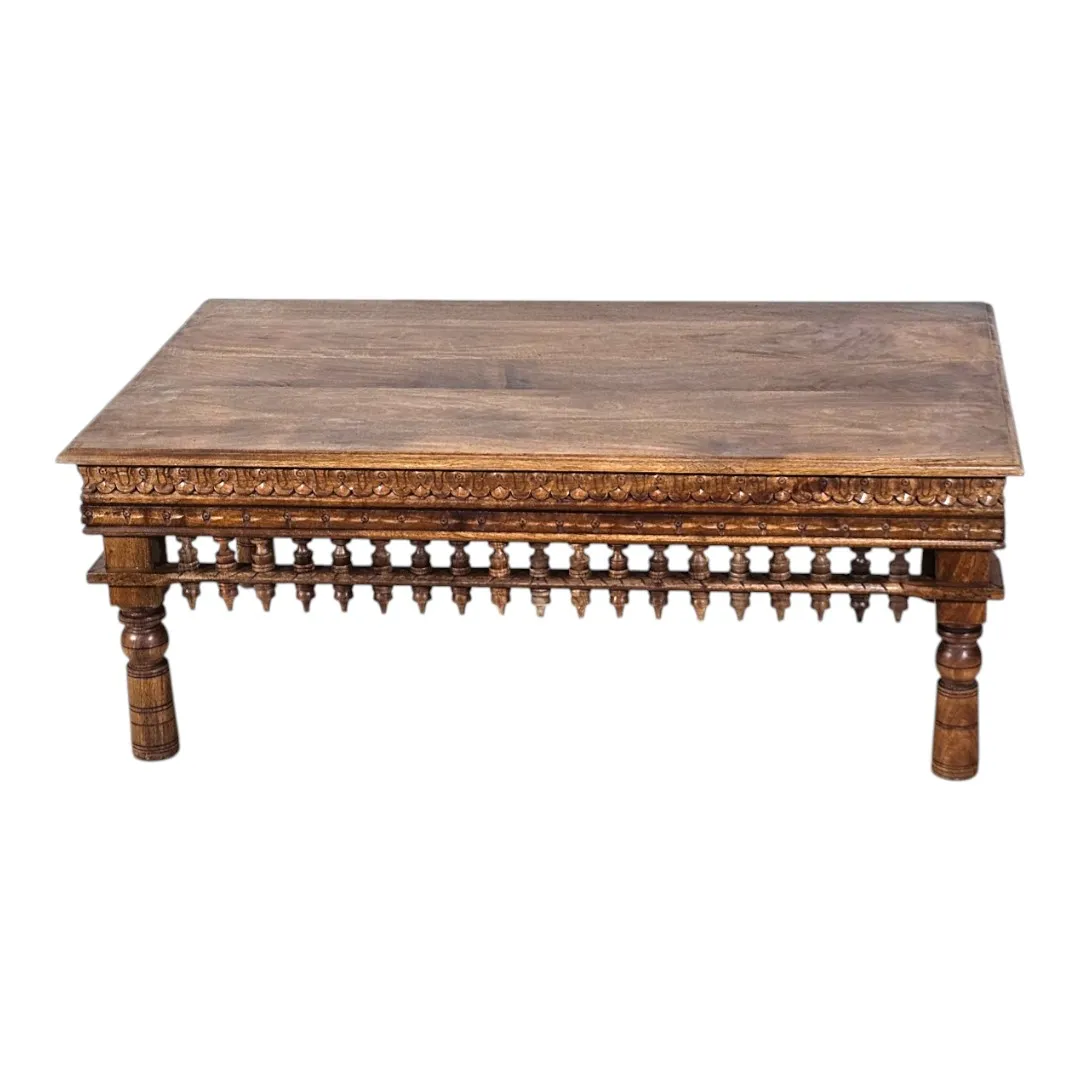 Al-Andalus Hand-Carved Mango Wood Coffee Table
