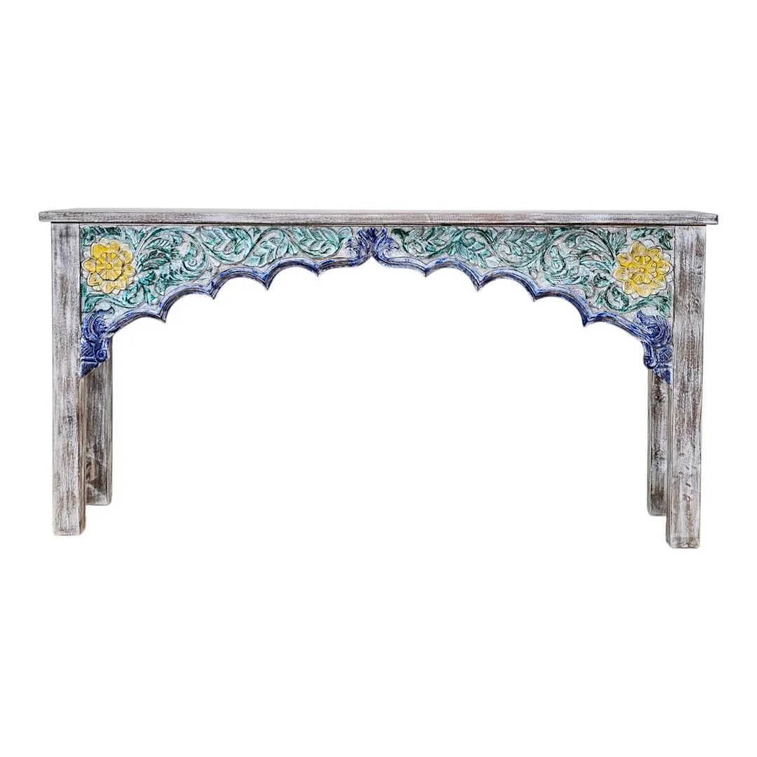 Al-Zahra Rosaleda Distressed Console