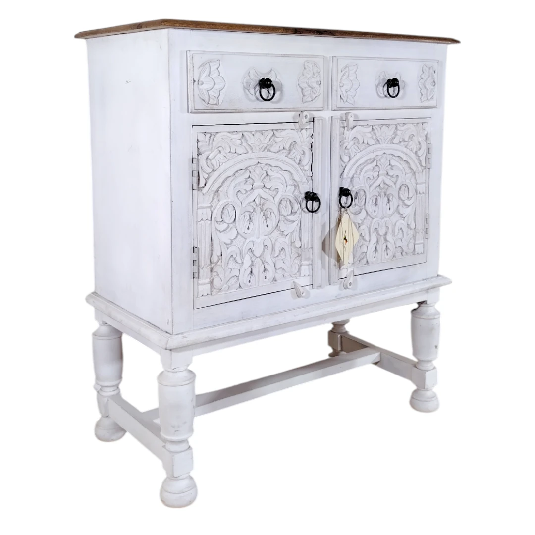 Carved Accent Cabinet