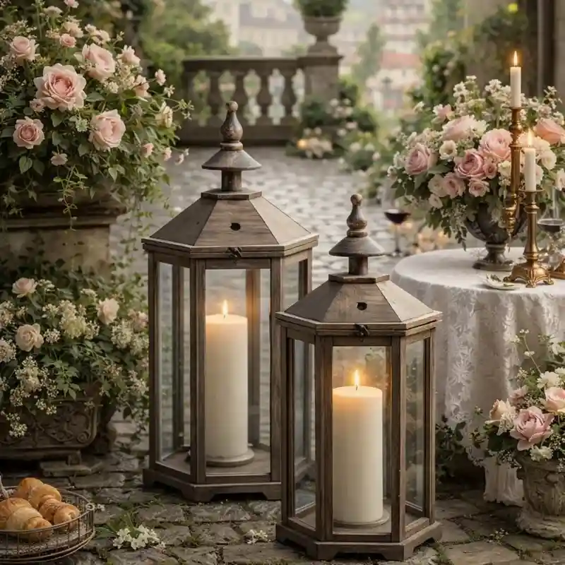 Graca Polygon Garden Lanterns