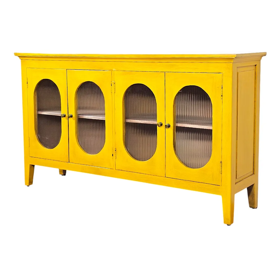 Grand Oval Console - Marigold Finish