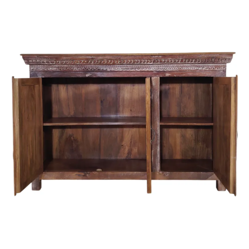 Carved Two-Tone Sideboard