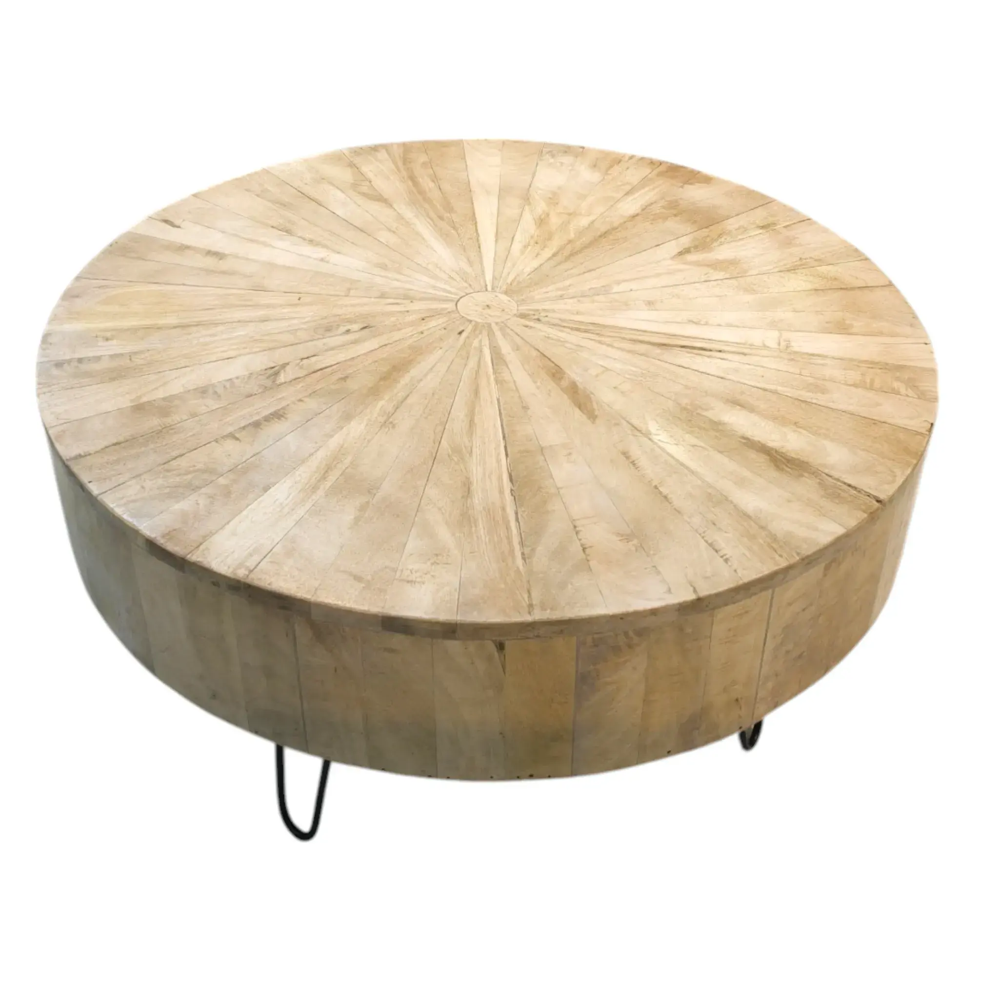 NOVA Round Coffee Table with Starburst Top