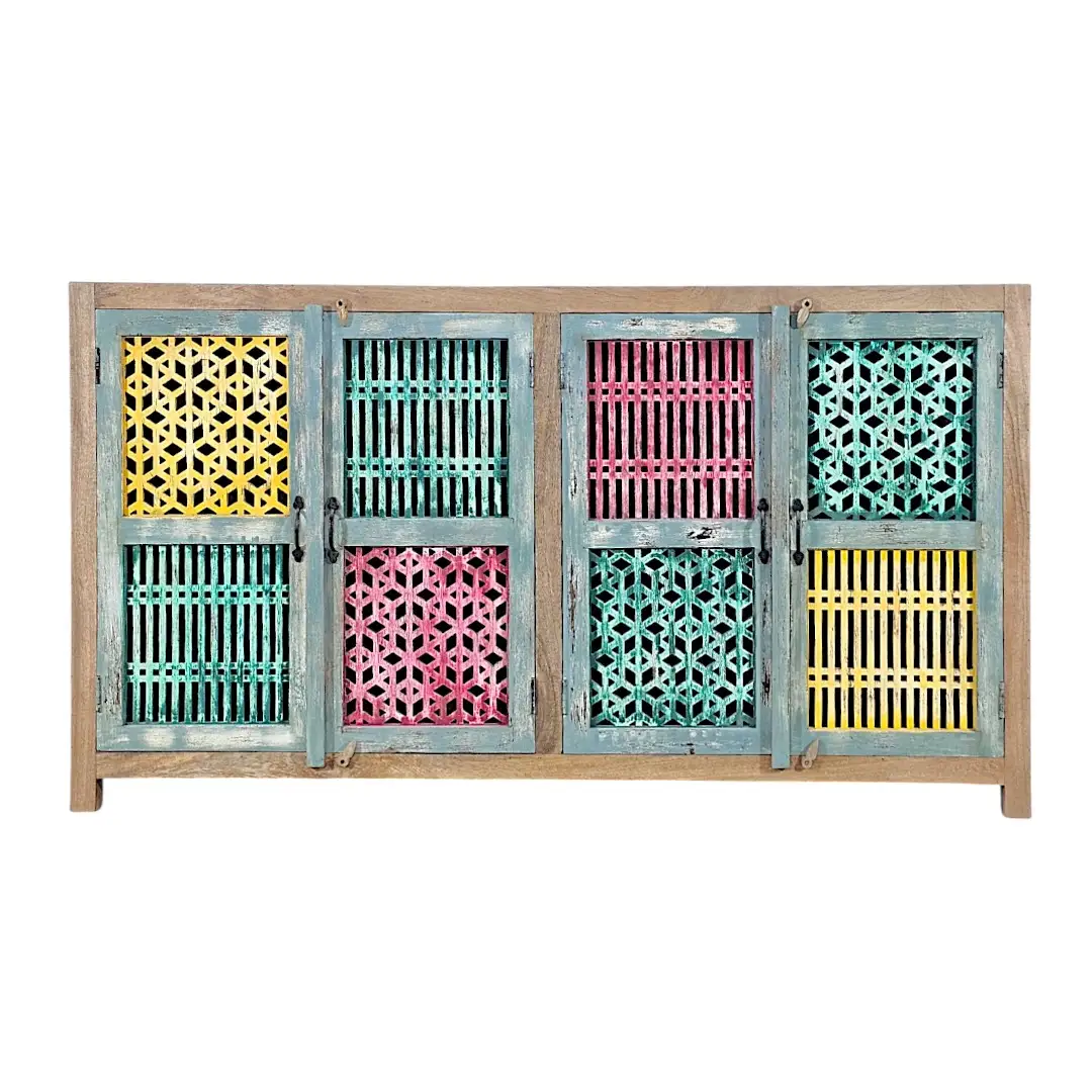 The Deconstructed Salvage Latticework Sideboard