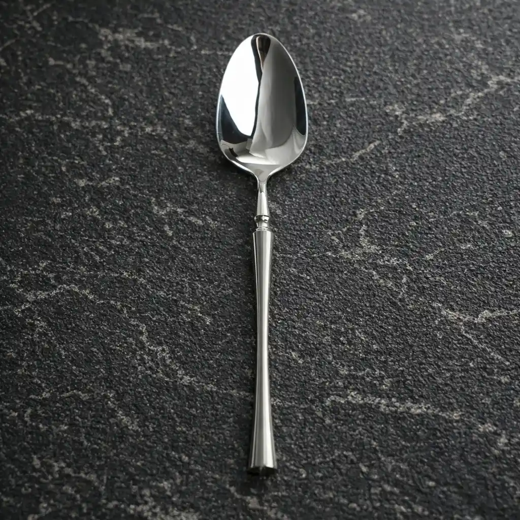 SILVER POLISHED STAINLESS STEEL DINNER SPOON
