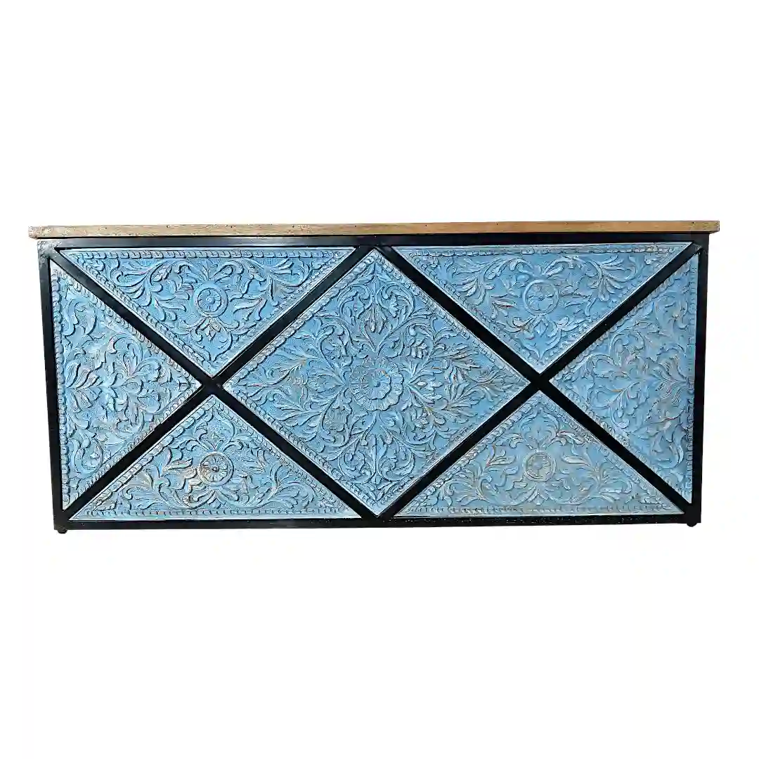 The Palladian Relief Hand-Carved Artisan Console