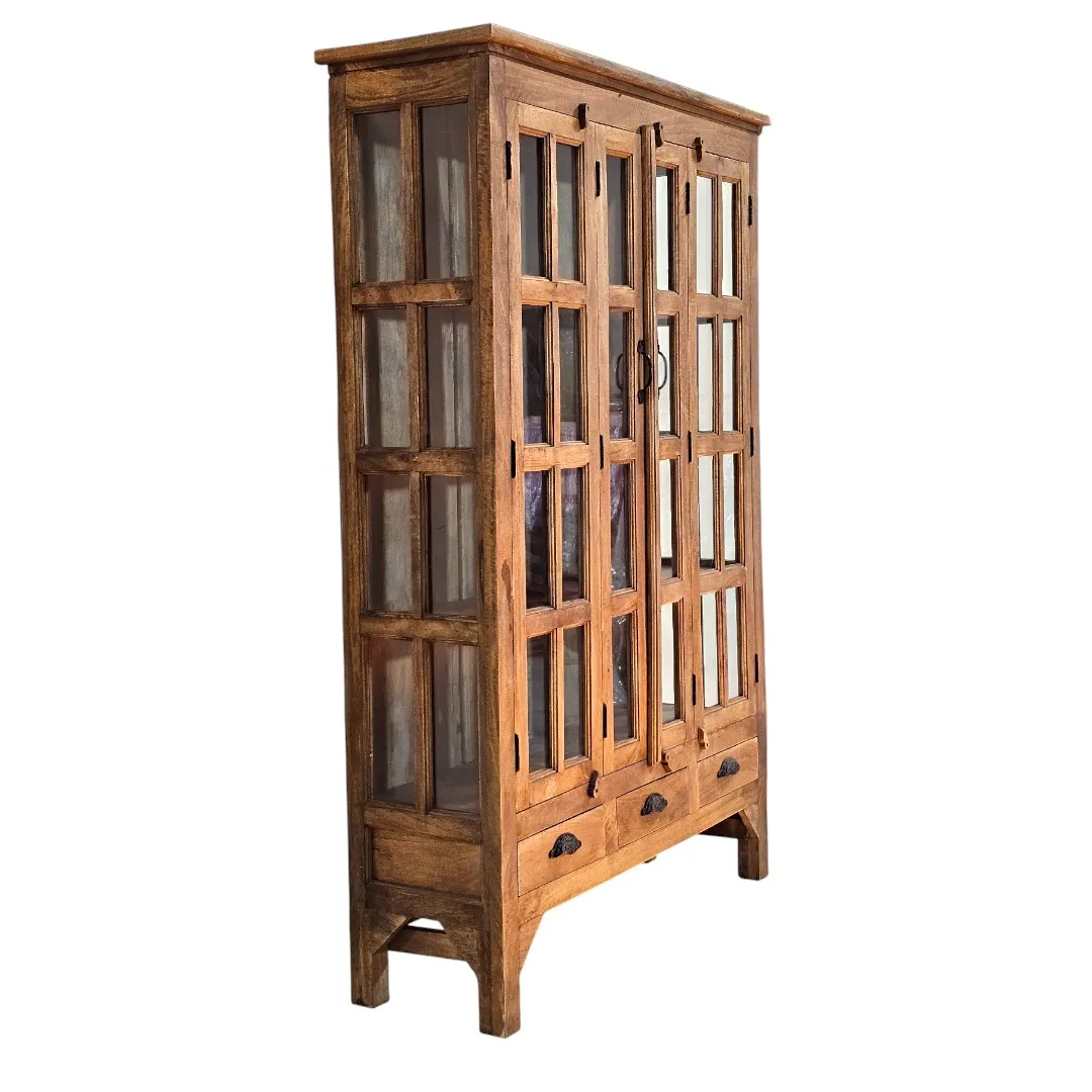 The Majlis Al-Taj Mango Wood Vitrine