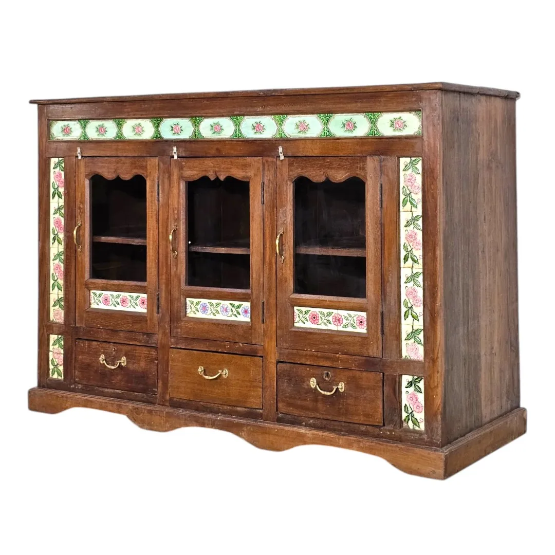 Levant Provincial Solid Wood & Tile Sideboard