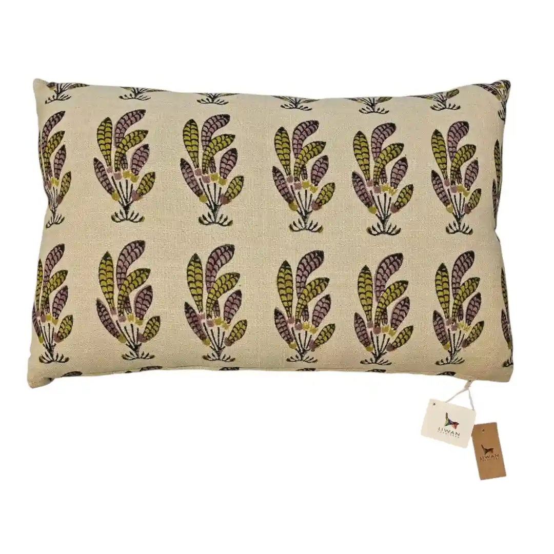 THE GULISTAN HERITAGE BLOCK-PRINT CUSHION COVER