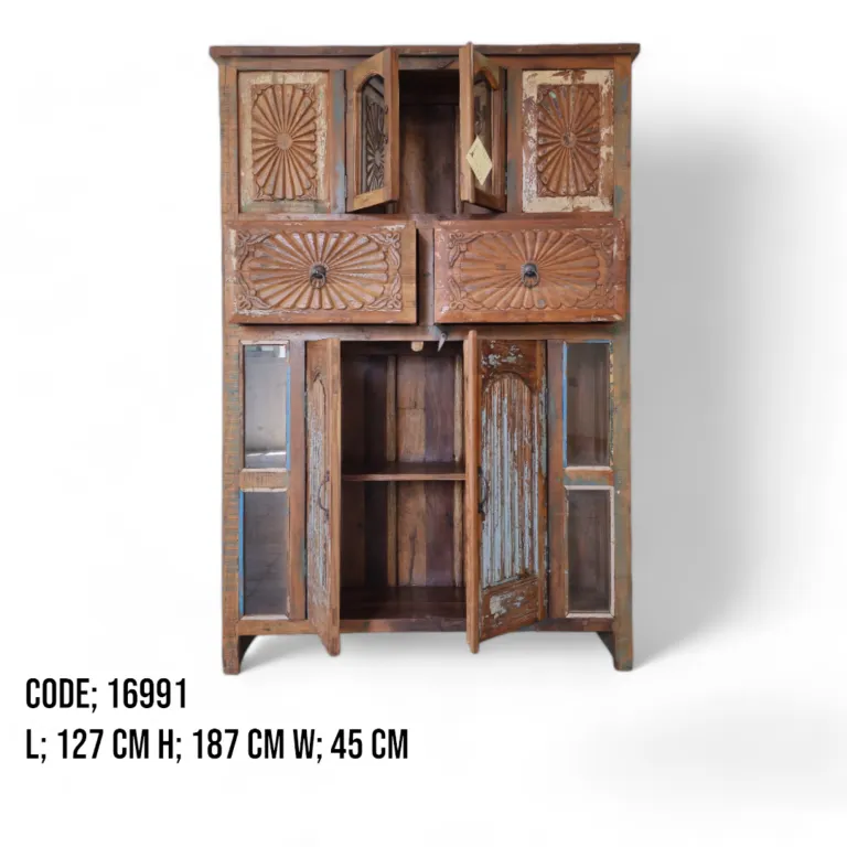 RECLAIMED GLASS CABINET