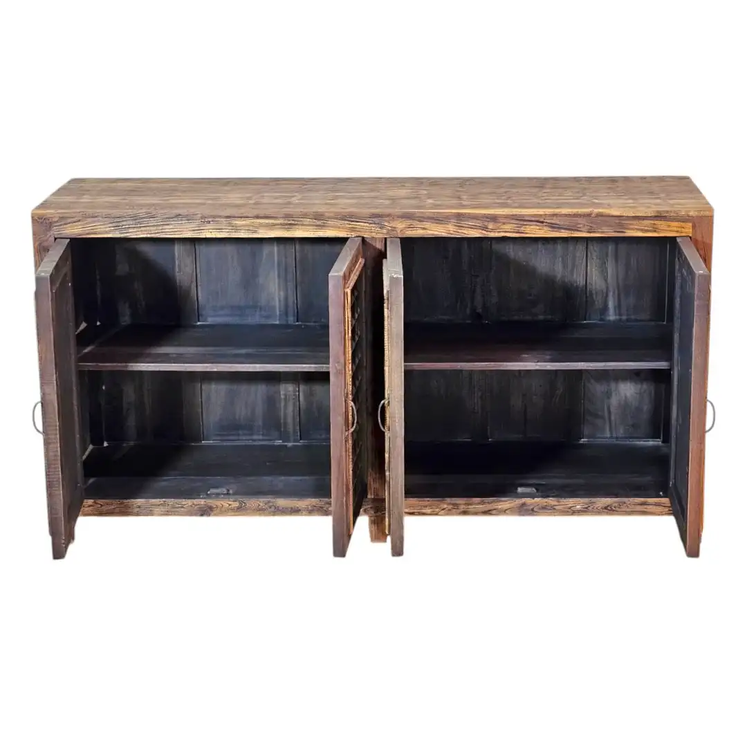 Maya Mirrored 4-Door Accent Buffet