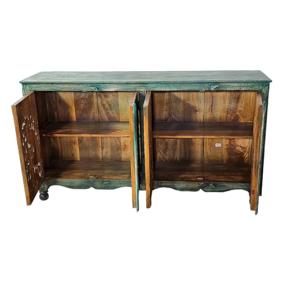 Peacock Garden Carved Buffet