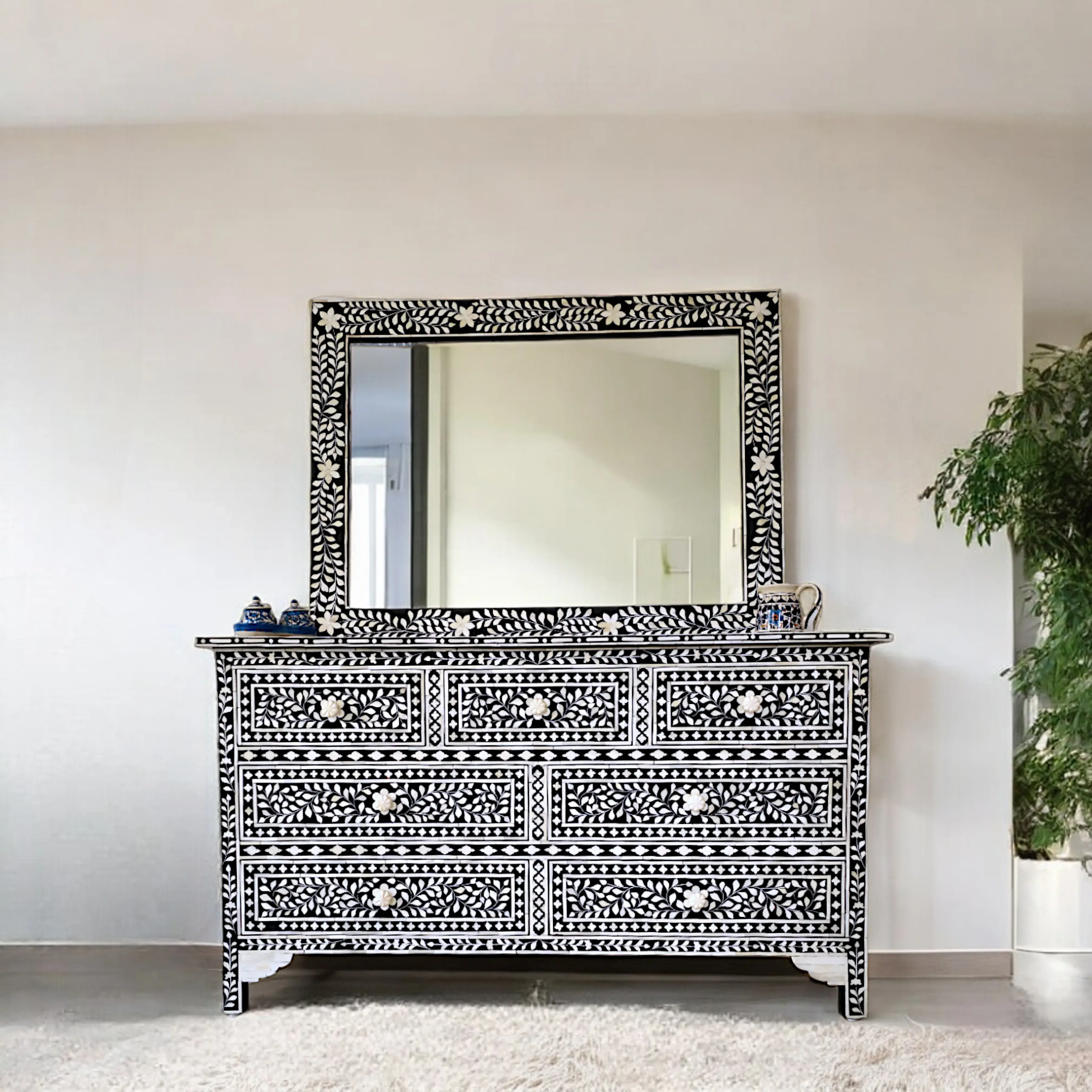 BONE INLAY SIDEBOARD