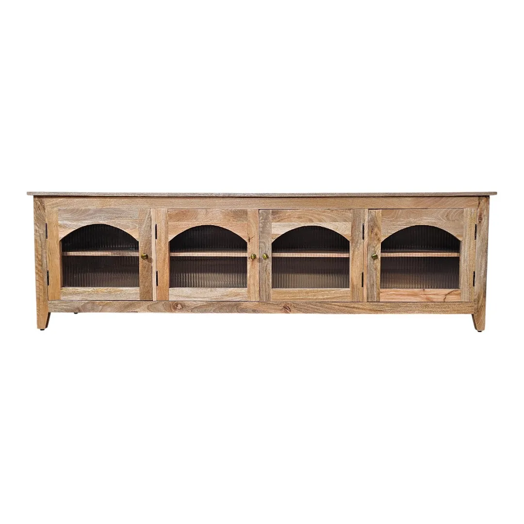 The Arches Manor Solid Wood Media Console