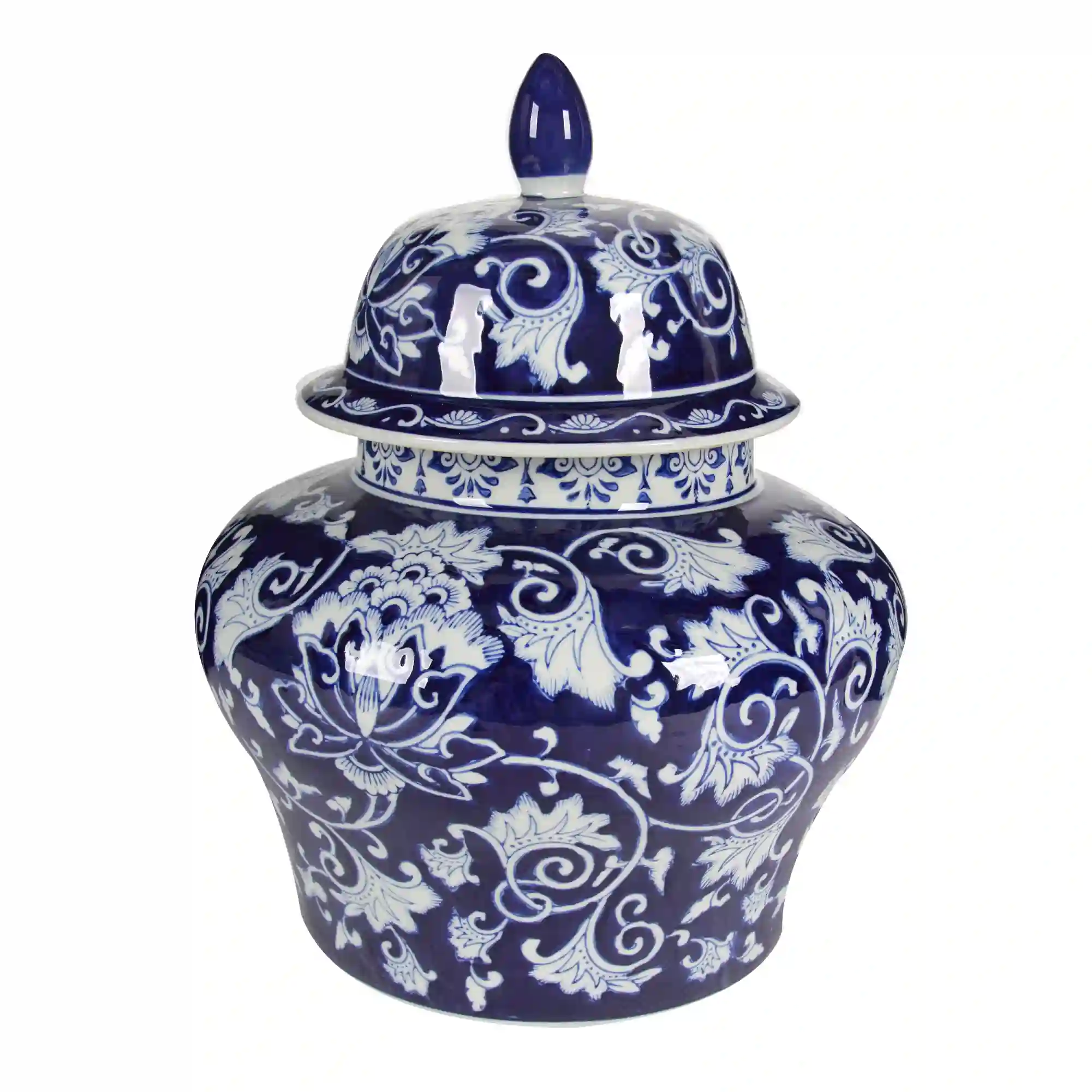 Qinghuacihui Ceramic Ginger Jar Canister