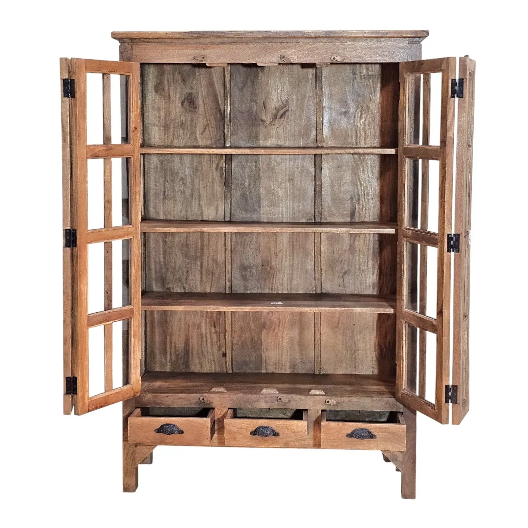 The Majlis Al-Taj Mango Wood Vitrine