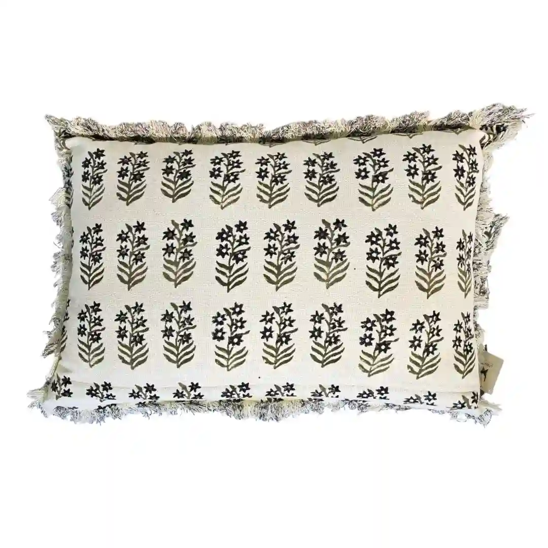 THE SHALIMAR FRINGE HERITAGE CUSHION COVER