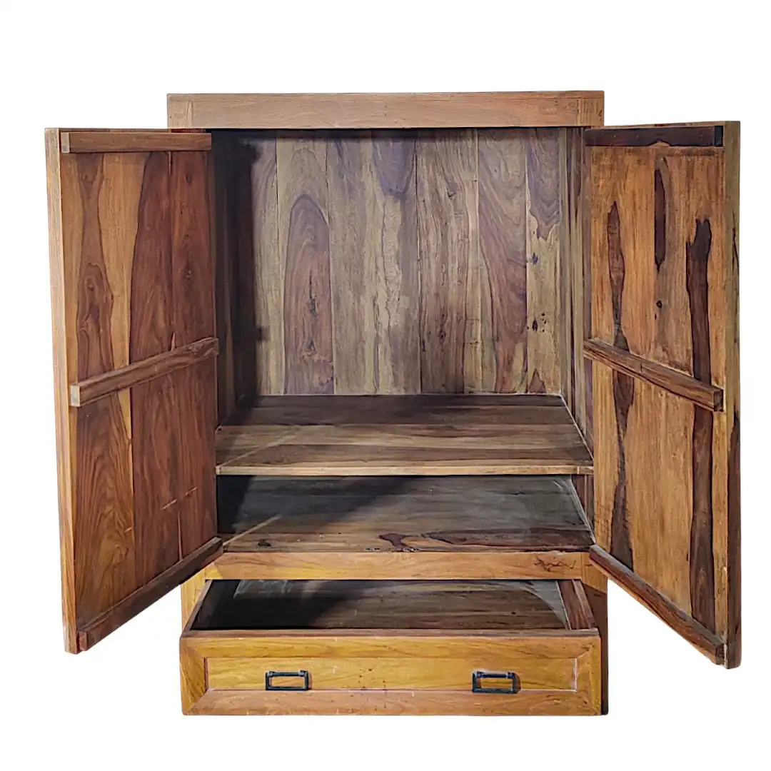 The Modernist Sheesham Linear Armoire
