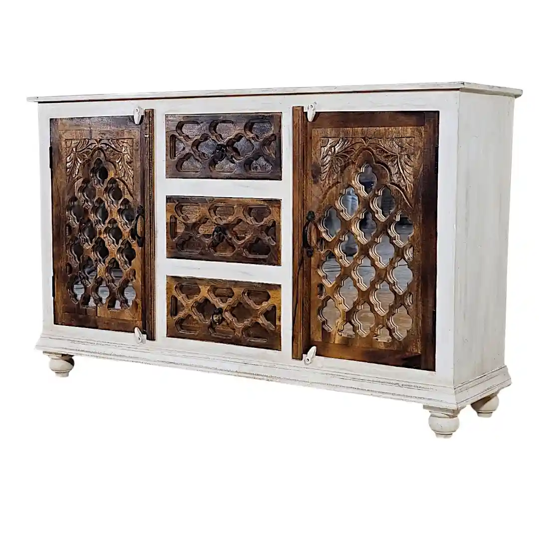 The Jali Mirrored  Sideboard