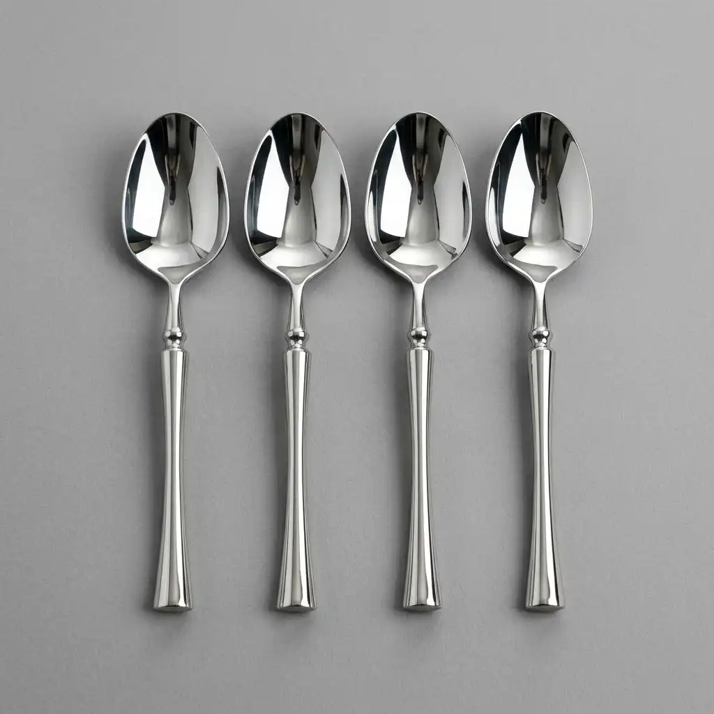 SILVER POLISHED STAINLESS STEEL DINNER SPOON