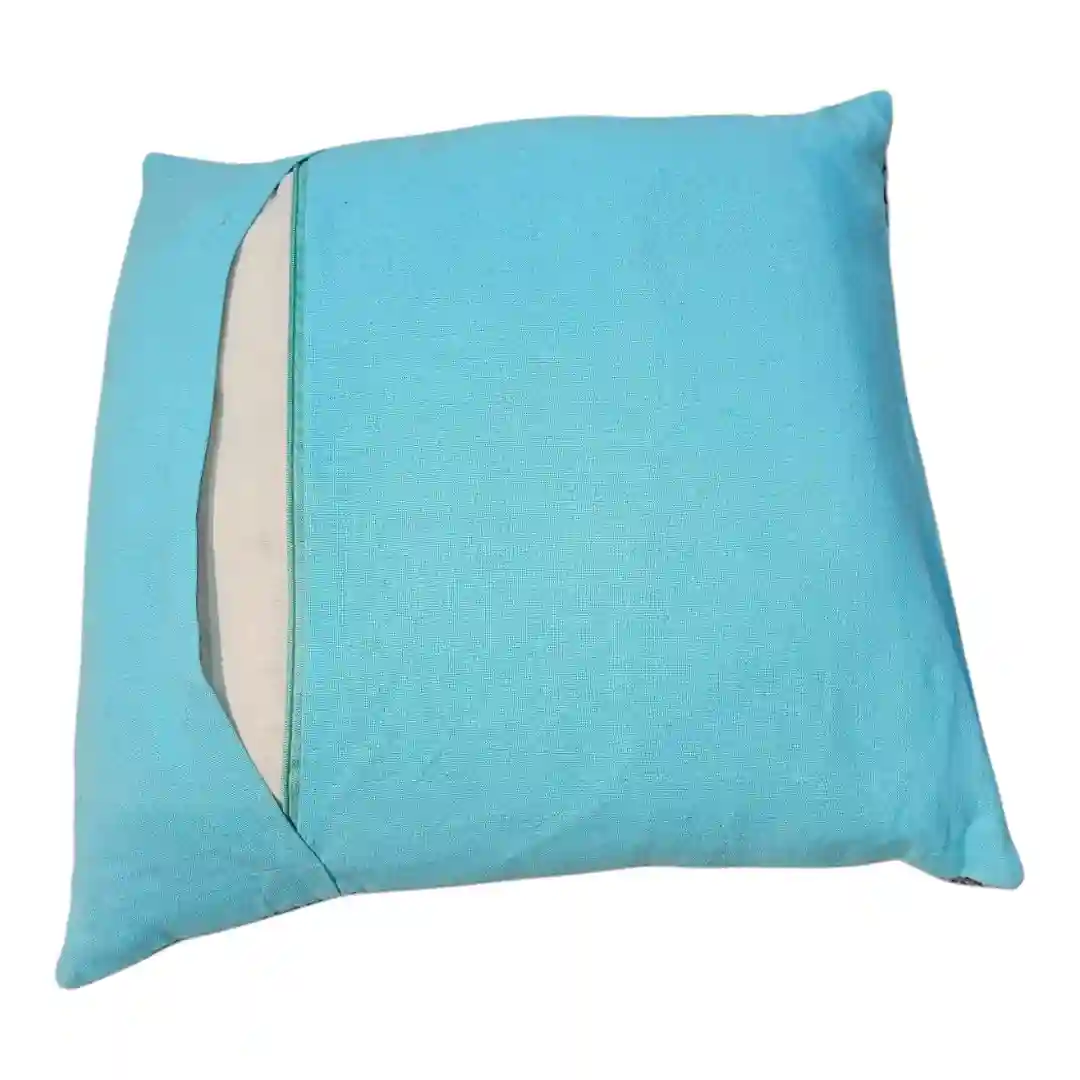 The "Karakoram Grid" Heritage Cotton Cushion