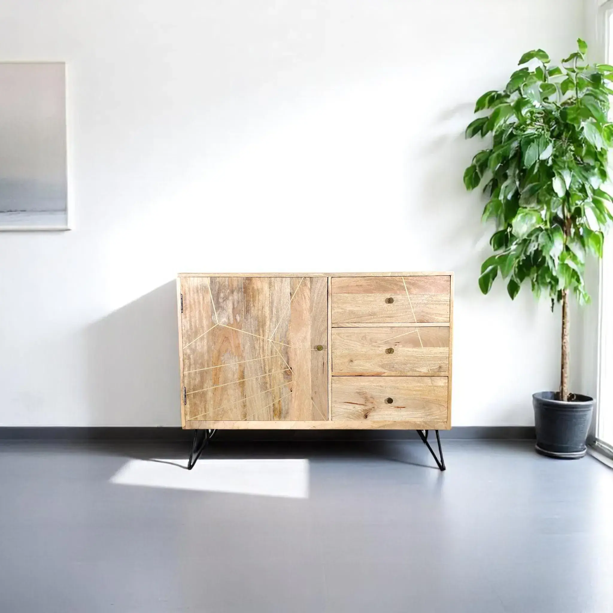 CUBIC Pattern Small Cabinet