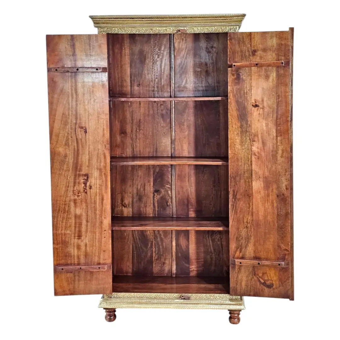 Al-Miras Indian Rosewood & Gilded Brass Tallboy