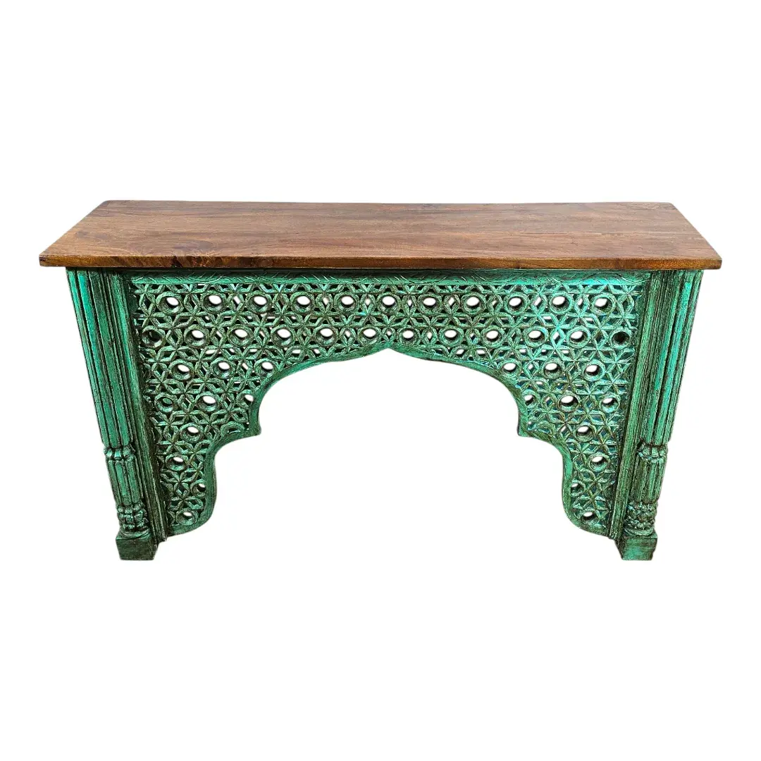 Zoya Carved Accent Table