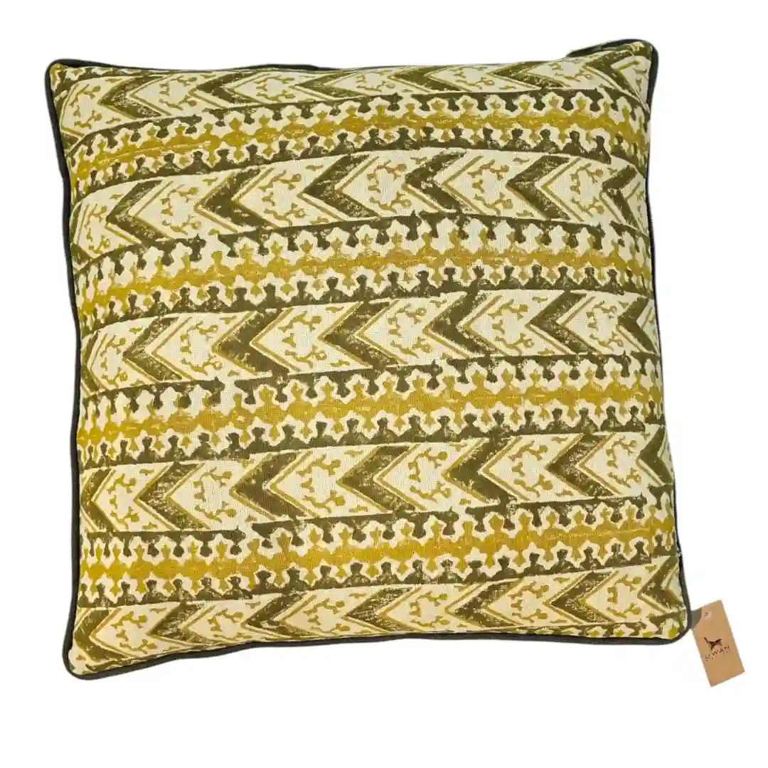 The Modern Nomad Hand-Block Cushion Cover