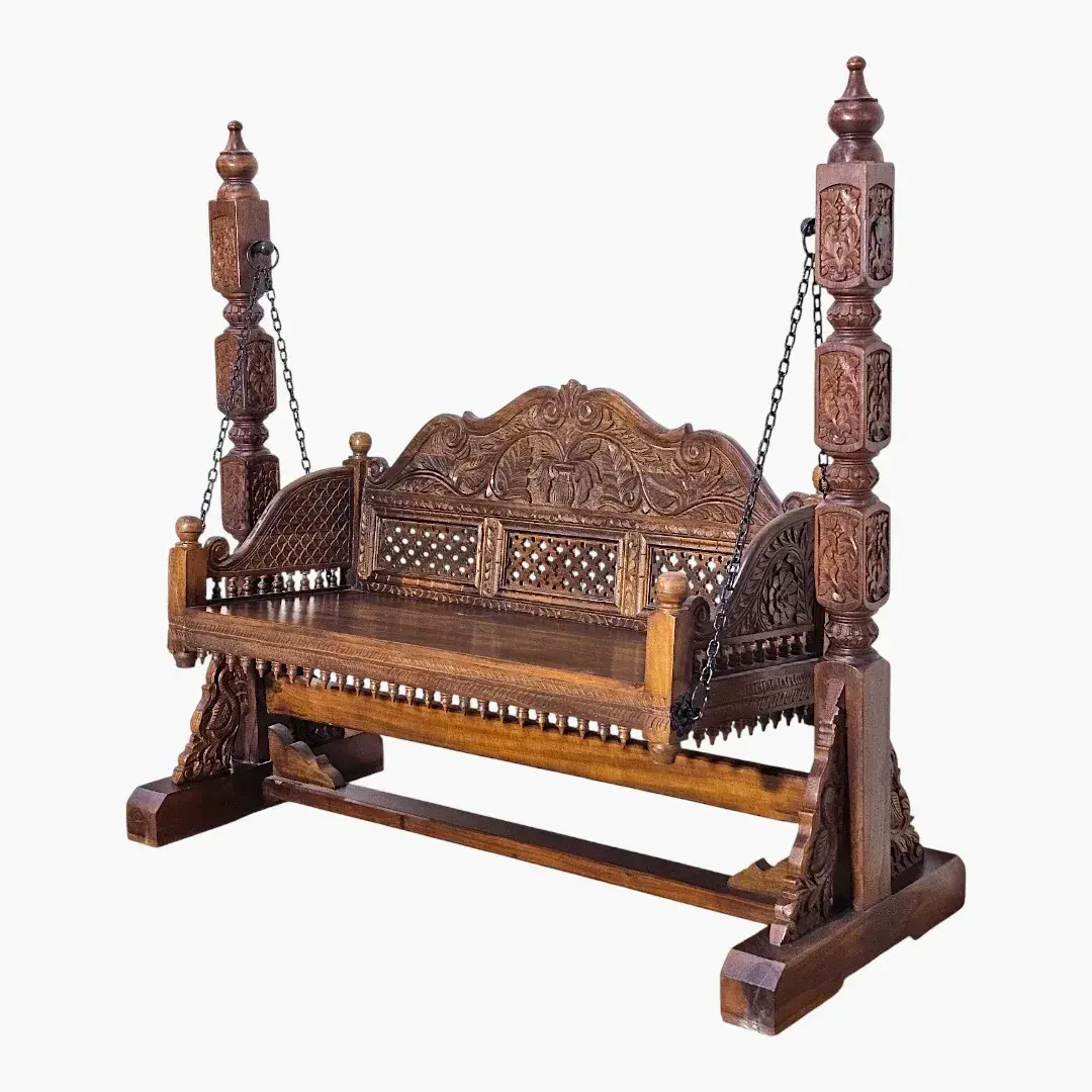 Serenity Carved Swing Bench