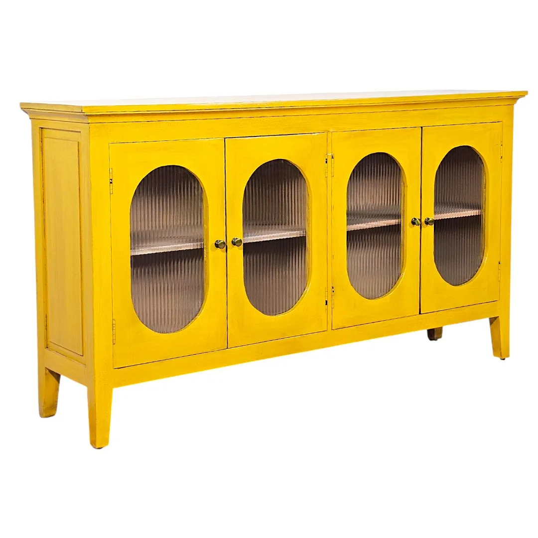 Grand Oval Console - Marigold Finish