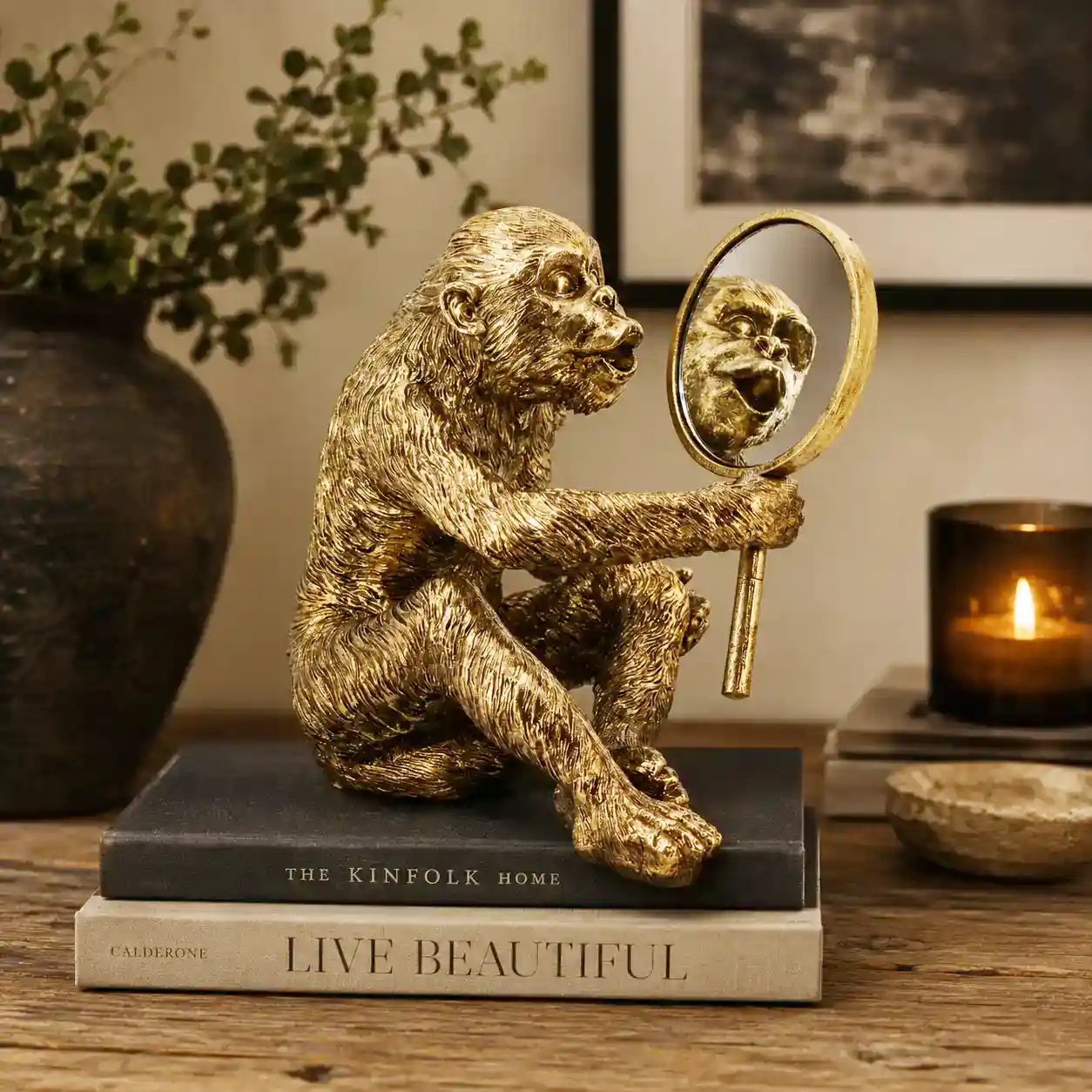 The Gilded Reflection Gibbon
