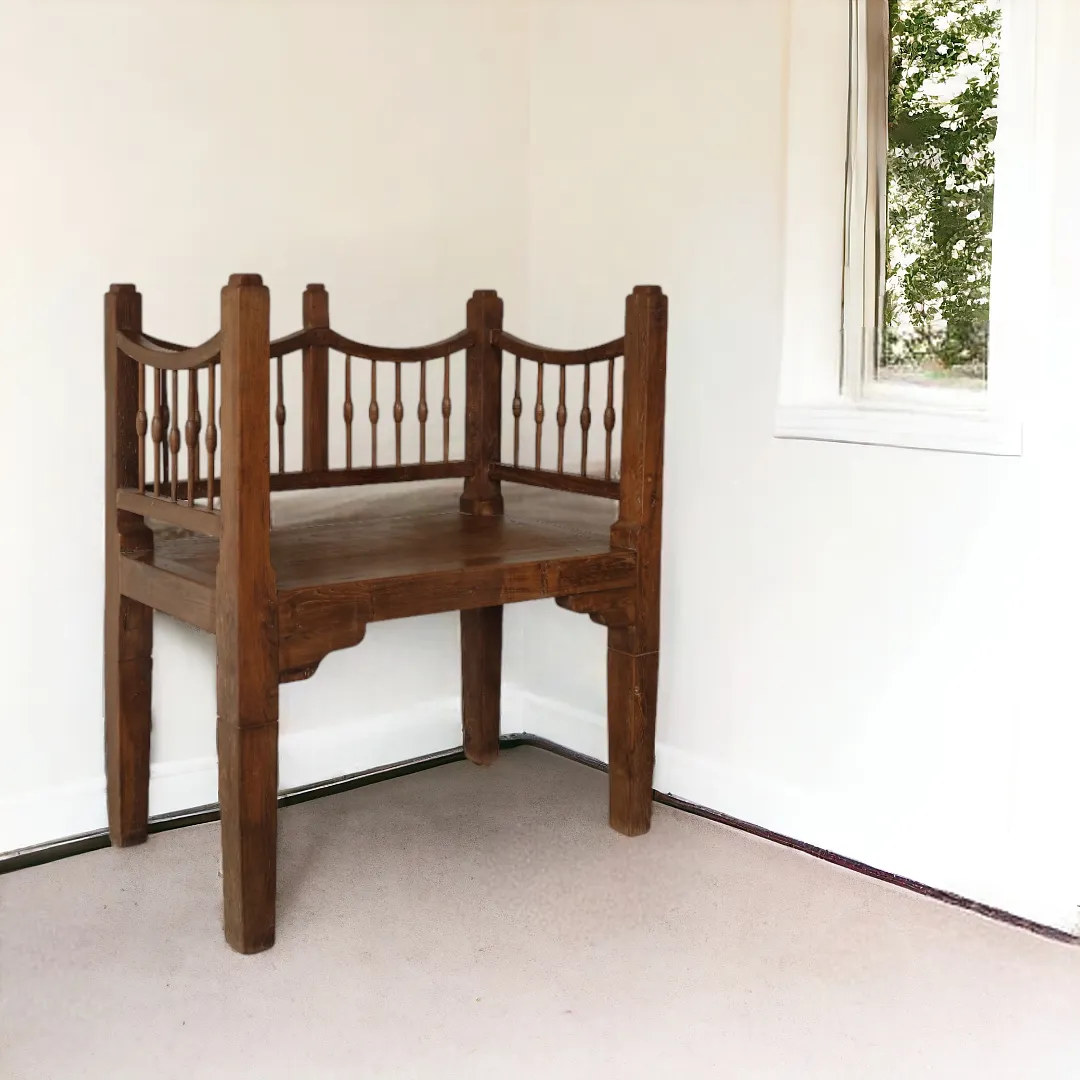 Solid Teak Wooden Bench