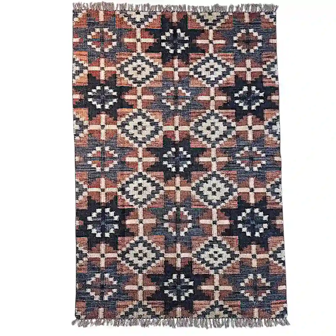 Heritage Star Hand-Woven Wool Rug