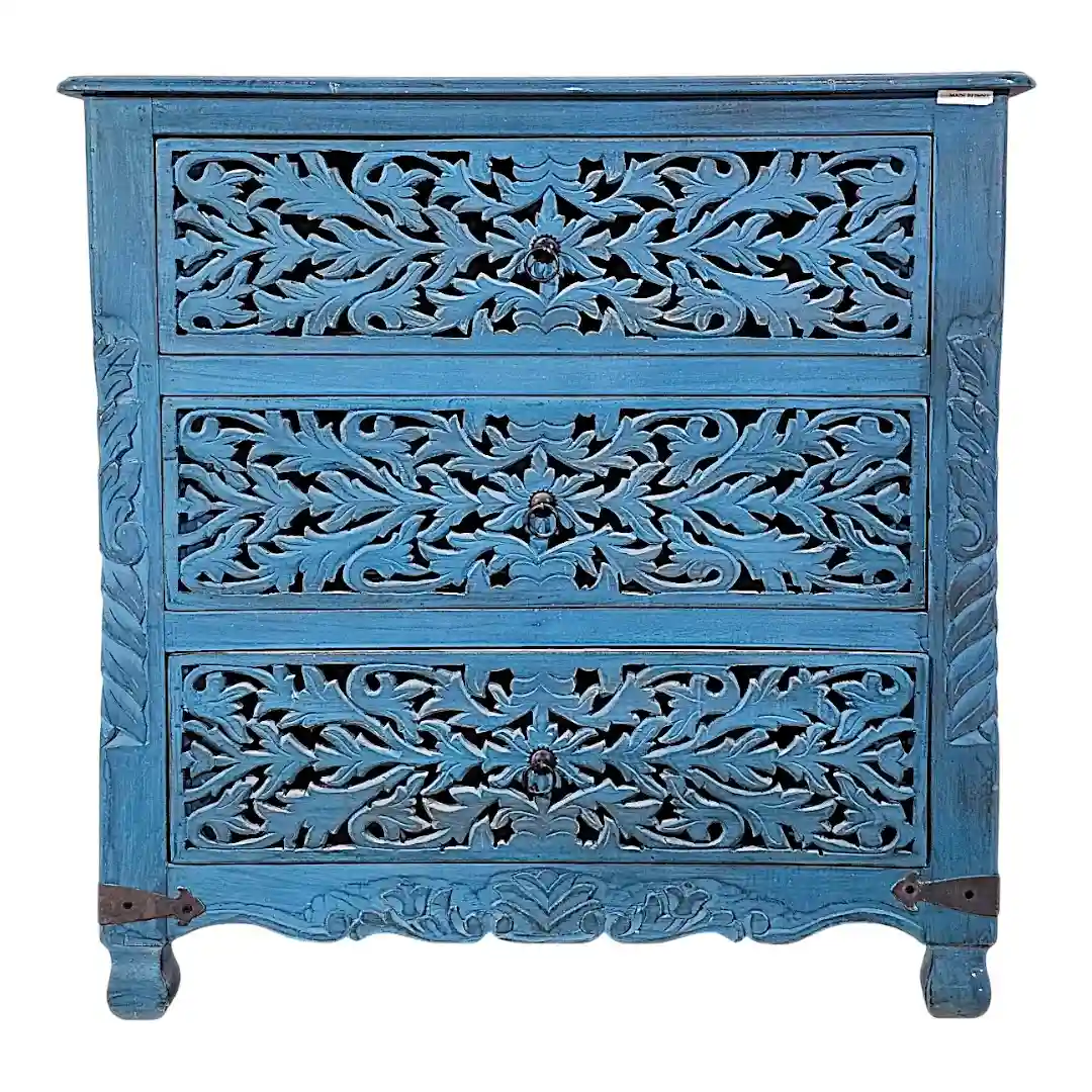 The Marrakesh Hand-Carved 3-Drawer Dresser