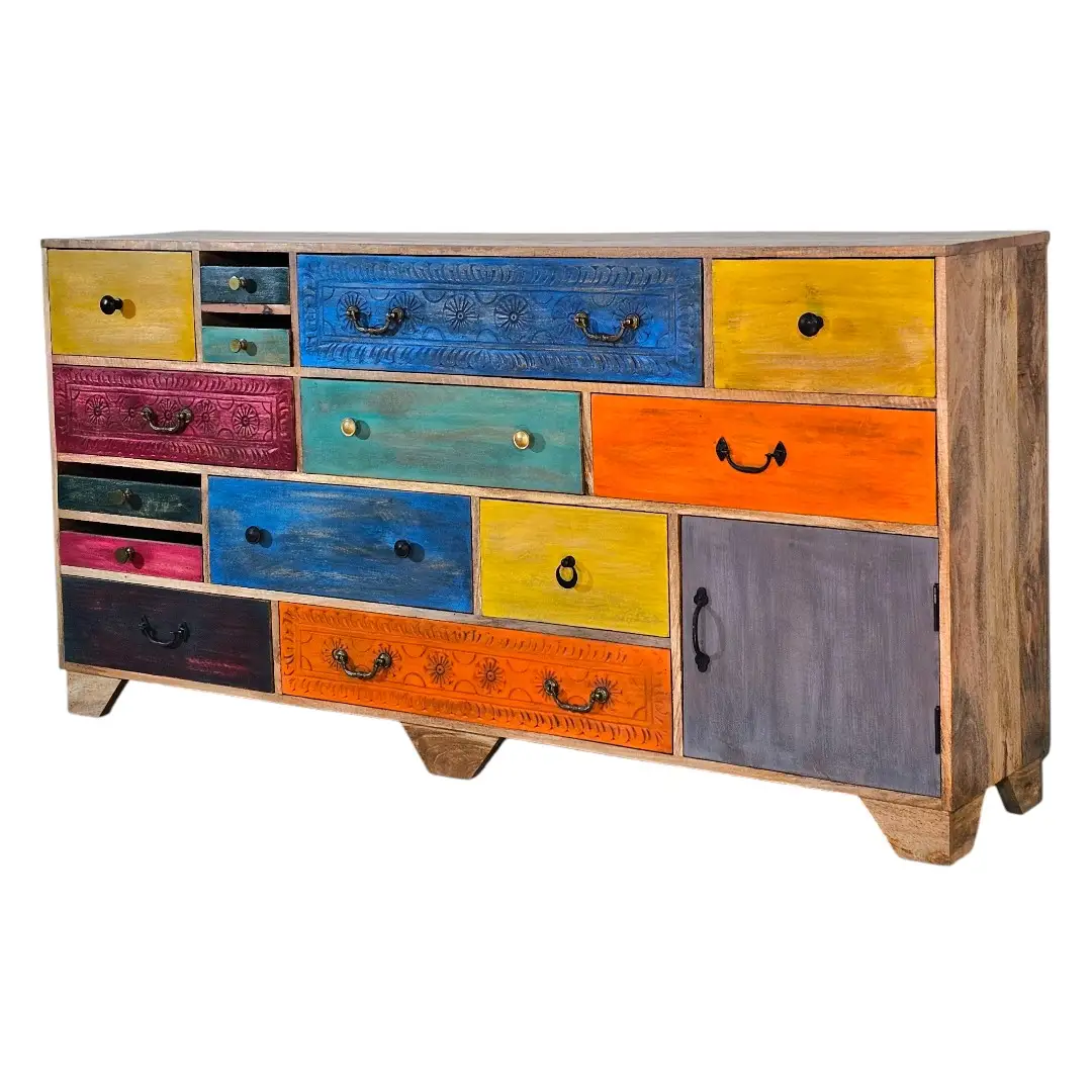 Raj-Era Hand-Painted Apothecary Chest