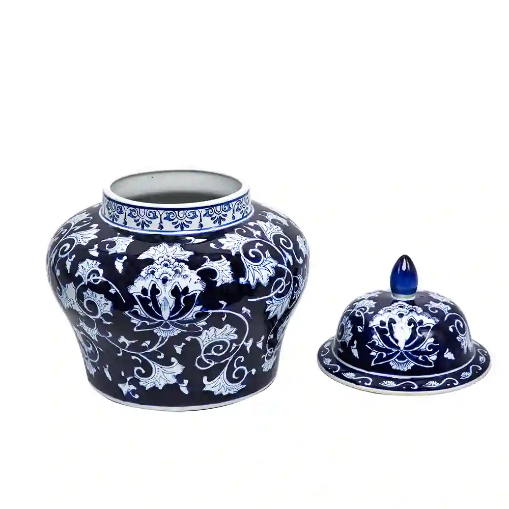 Qinghuacihui Ceramic Ginger Jar Canister